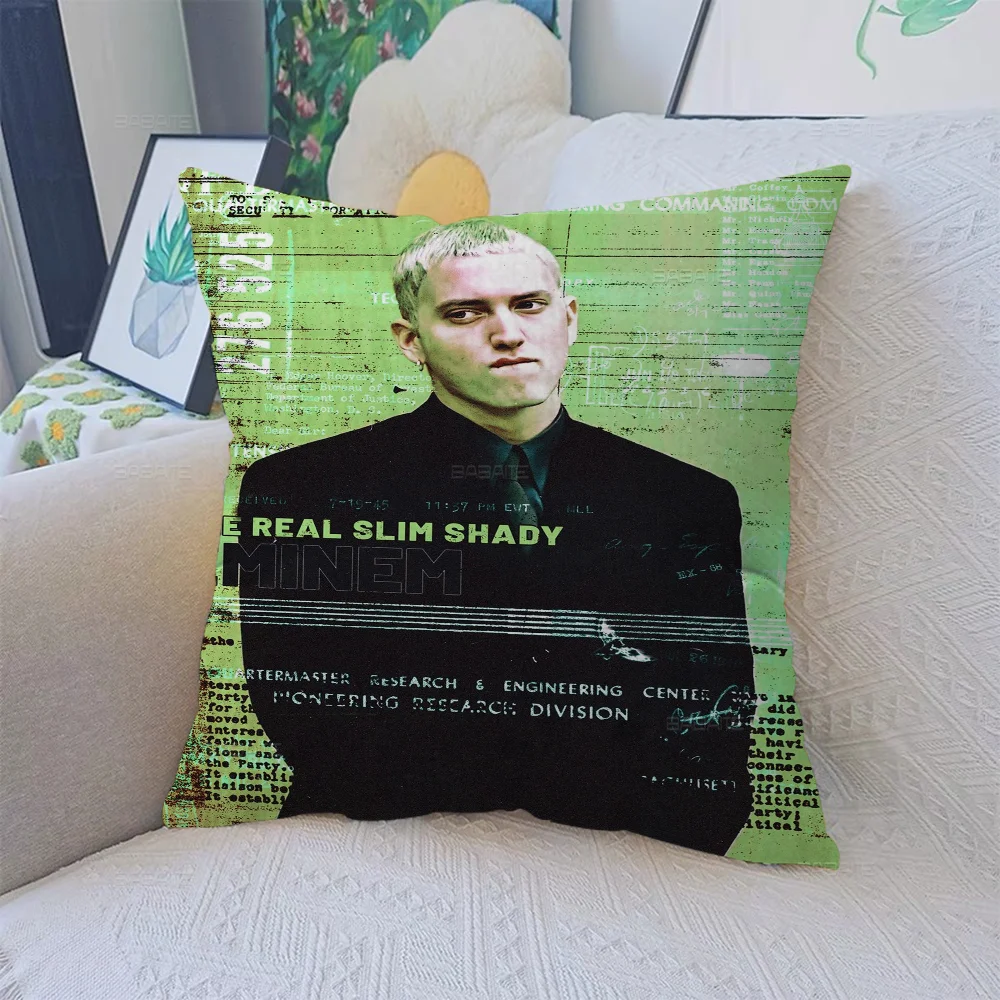 Super Rapper E-Eminems Cushion Cover Car Throw Pillow Case For Sofa Car Christmas Gift 40x40cm 45x45cm