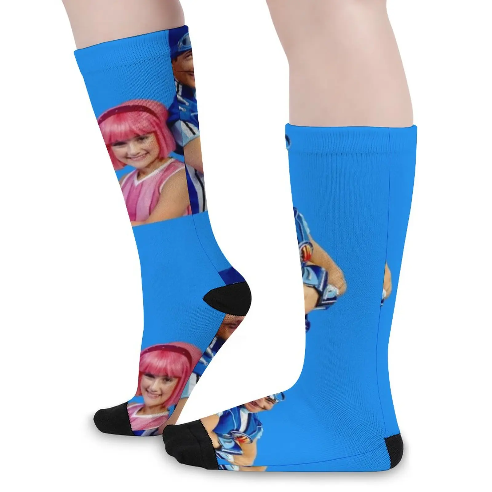 LazyTown: Stephanie & Sportacus Duo Design Socks men socks Socks Women