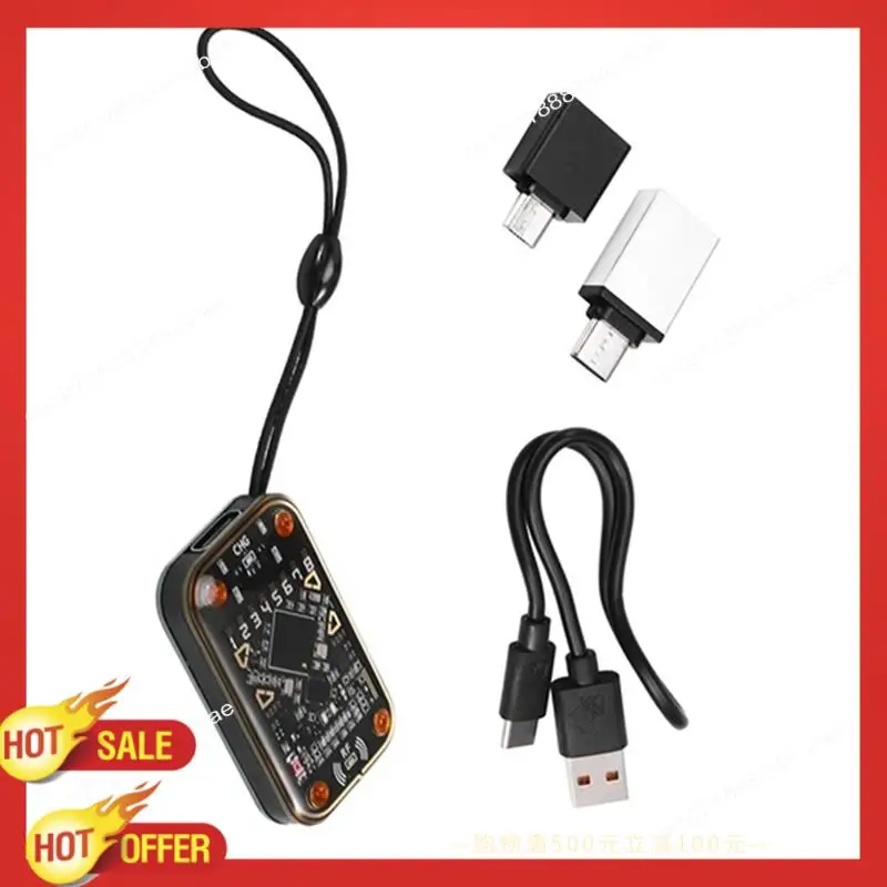 

B47C Chameleon Ultra RFID Считыватель смарт-чипов + 9XUID Брелок Бесконтактный эмулятор смарт-карт 125 кГц 13,56 МГц Декодирование значка