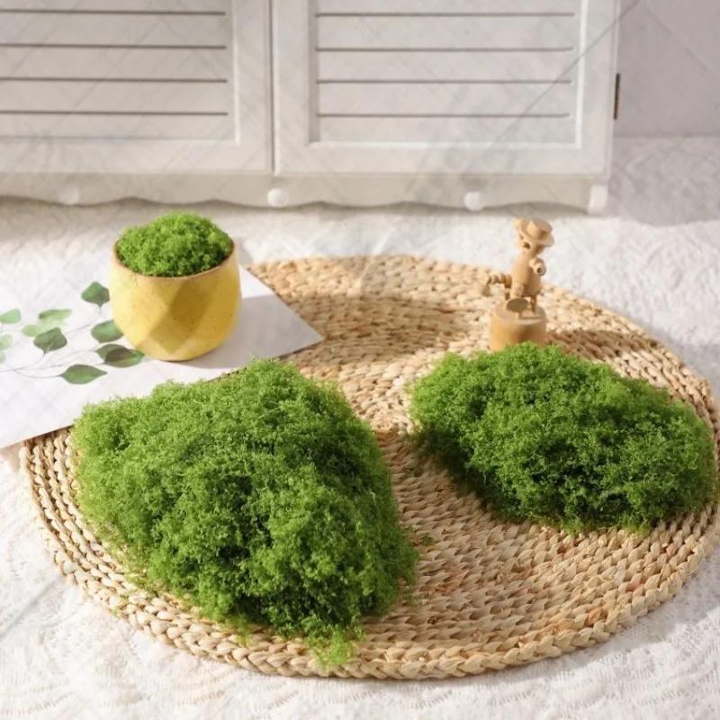 

Artificial Plants Simulation Silk Moss Lawn Wool Moss Fake Moss Landscape Silk Bonsai Potted Plants Room Decor Aesthetic