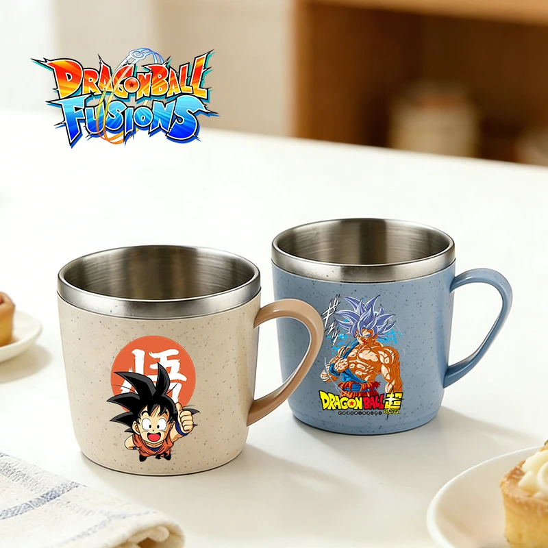 

Dragon Ball Water Cup Men Goku Printed Stainless Steel Toothbrush Cups Male Anime Cartoon Home Coffee Milk Water Bottle Gift New