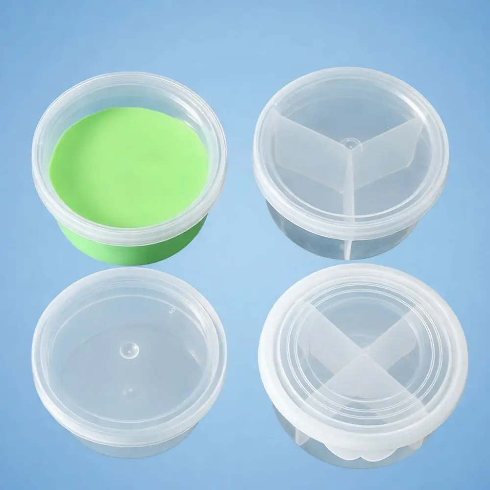 Durable Transparent Boxes For Slime Clay Putty Storage Airtight Craft Organizer Containers For DIY Sorting