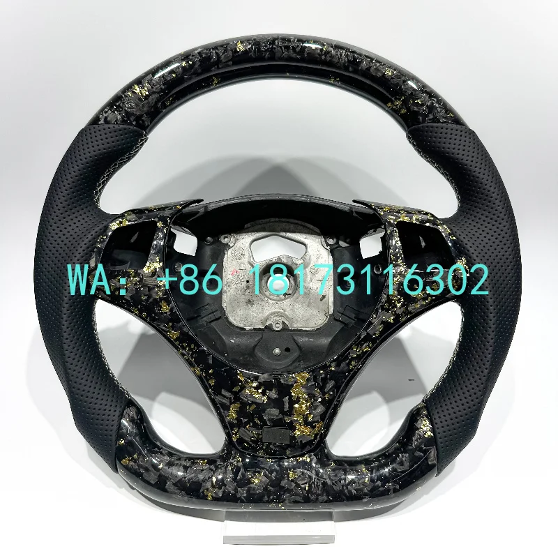 

China Plant 2026 Gold Color Carbon Fiber Factory Direct M Sport Steering Wheel E90 E91 E92 E93 X5 F15 X6 F16 F