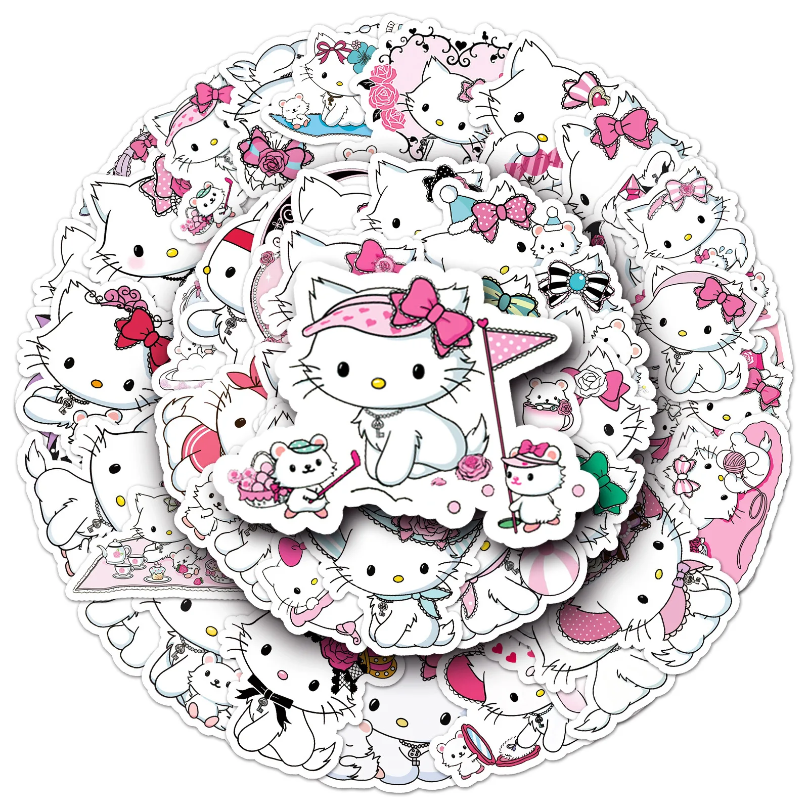 10/30/50pcs Sanrio Hallo Kitty Haustier Charmmy Kitty Aufkleber Dekoration Koffer Scrap booking Telefon Laptop Briefpapier Spielzeug Aufkleber