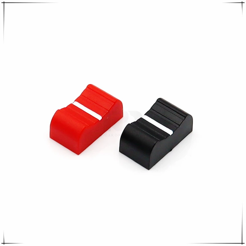 10PCS 17X9X7MM Plastic Mixer Control Sound Table Balance Fader Cap Straight Sliding Potentiometer Push Cap for V8 Sound Card