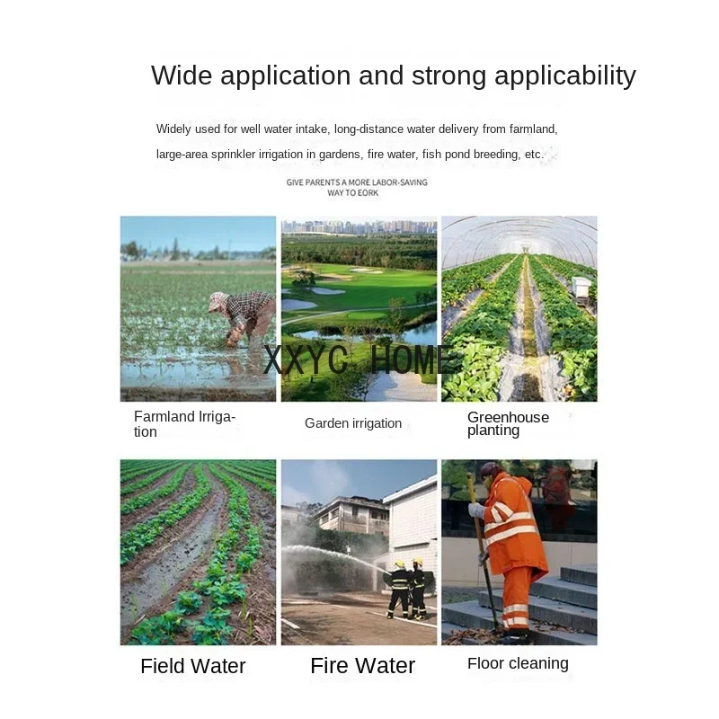 3.8Kw High Power Water Pump Portable Farmland Irrigation Machine Two-Stroke Gasoline Engine Water Pump Drainage Machine