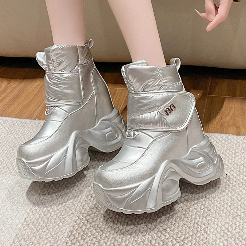 Luxury Women Ankle Boots Platform Brand Shoes Woman Sneakers New Sports Snow Boots Trend Winter Casual Botas Mujer Zapatos