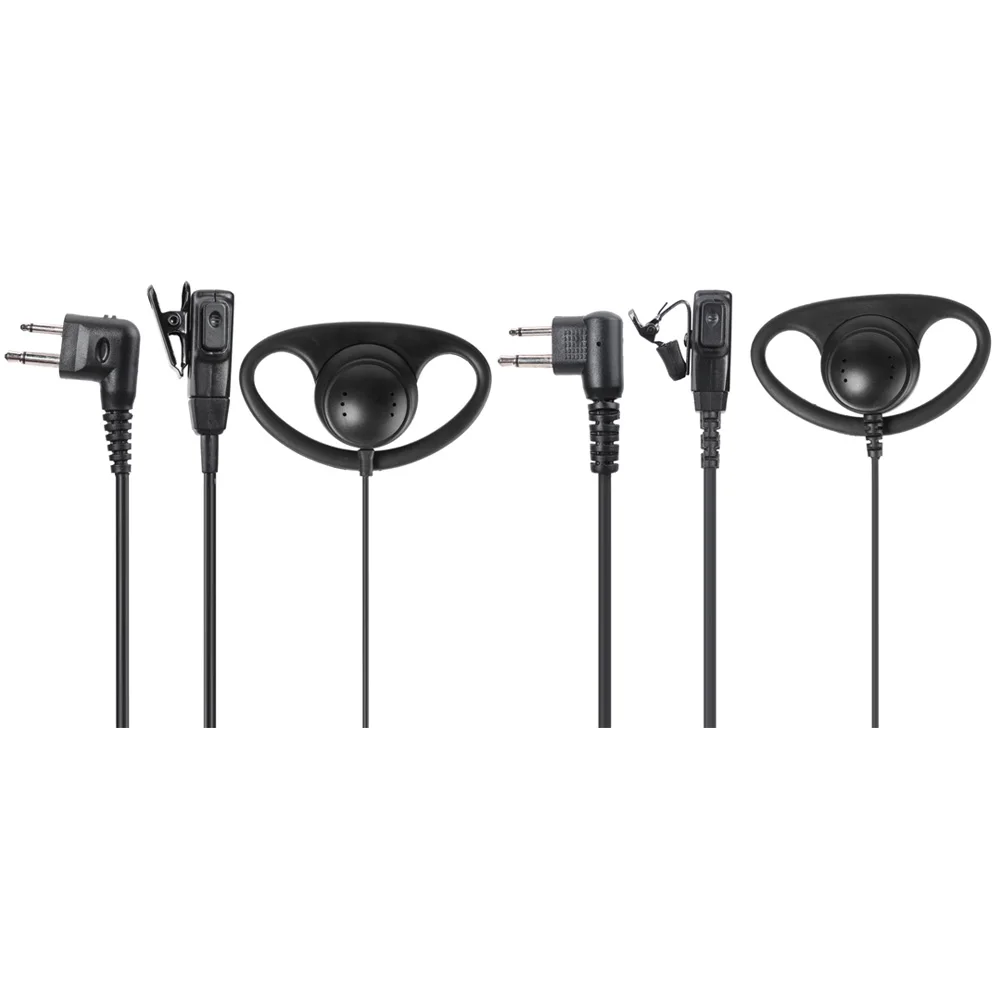 D Shape 2 Pin M Head PPT Earpiece Headset Anti Noise Earphone Walkie Talkie Noise Reduction Function for Motorola GP68