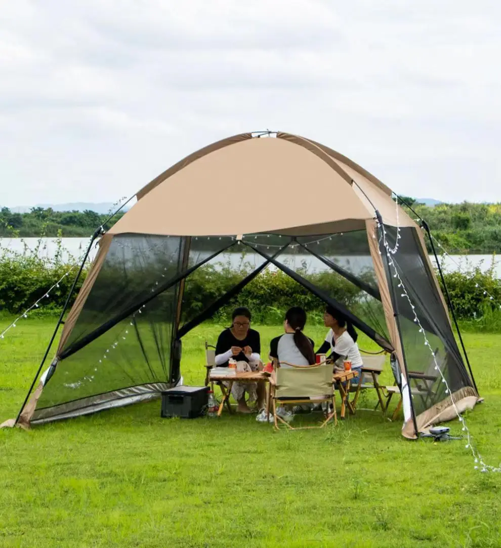 Outdoor Tent Camping Canopy Mesh Pergola Anti-Mosquito Sunshade Fishing Picnic Sunshade Beach Camping