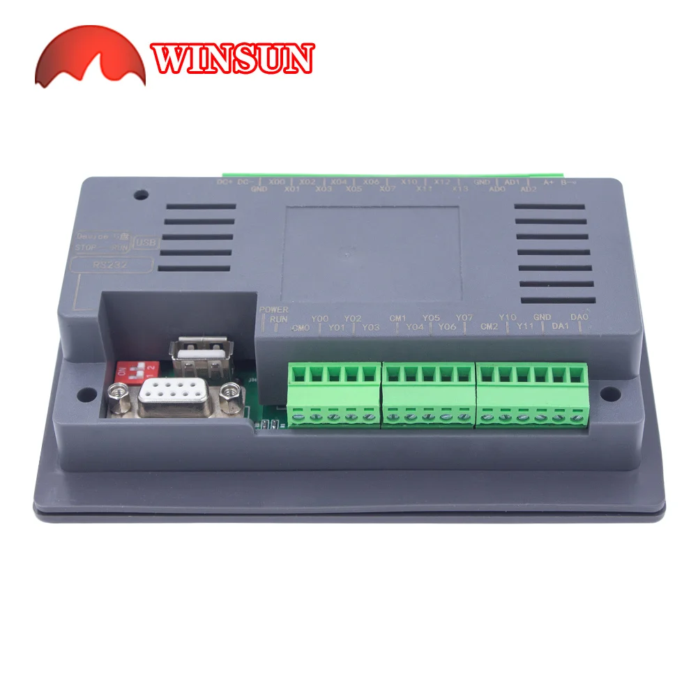 

2 PT100 channels touch screen PLC all-in-one Machine Temperature measurement lock machine industry 4.3 inches, 7 inches