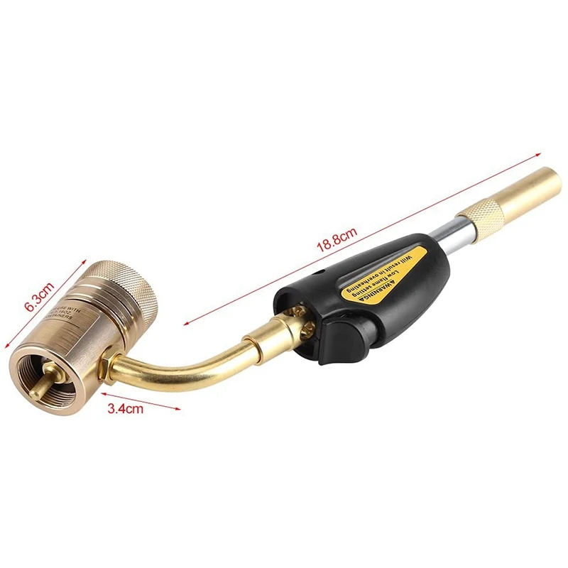 New Turbo Torch Tips Gas Self Ignition Turbo Torch Regulator Brazing Soldering Welding Plumbing Tool Home Accessory