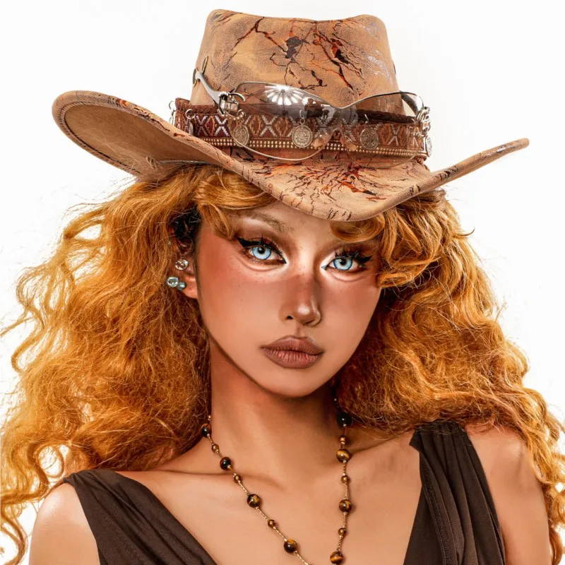 A rustic style vacation hat with brim