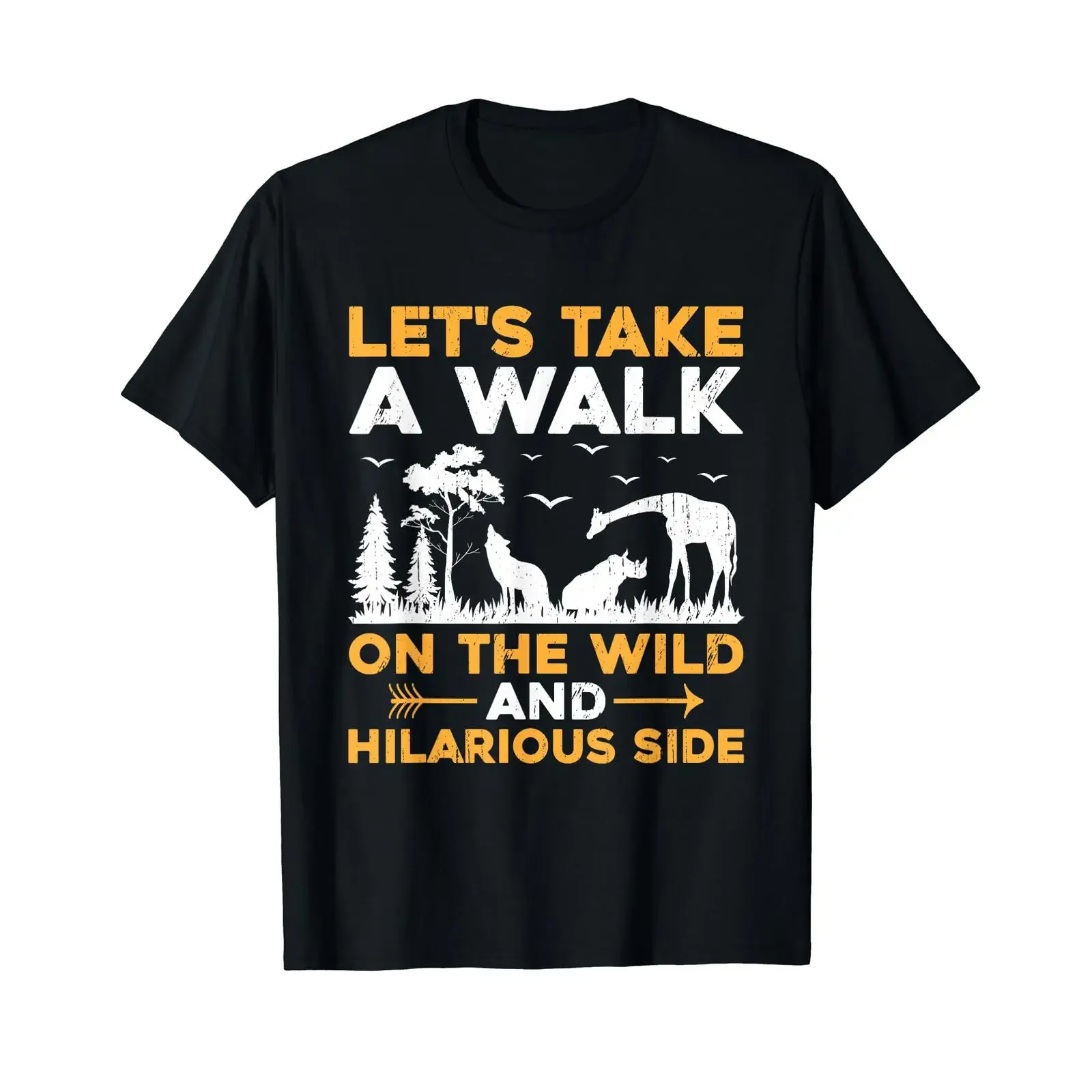 Wildlife Observer Spotting T-Shirt, Vintage-Look, gewaschen, atmungsaktiv, vielseitig, mit grafischem Muster, leicht modisch, stilvoll, für Herren, weich.