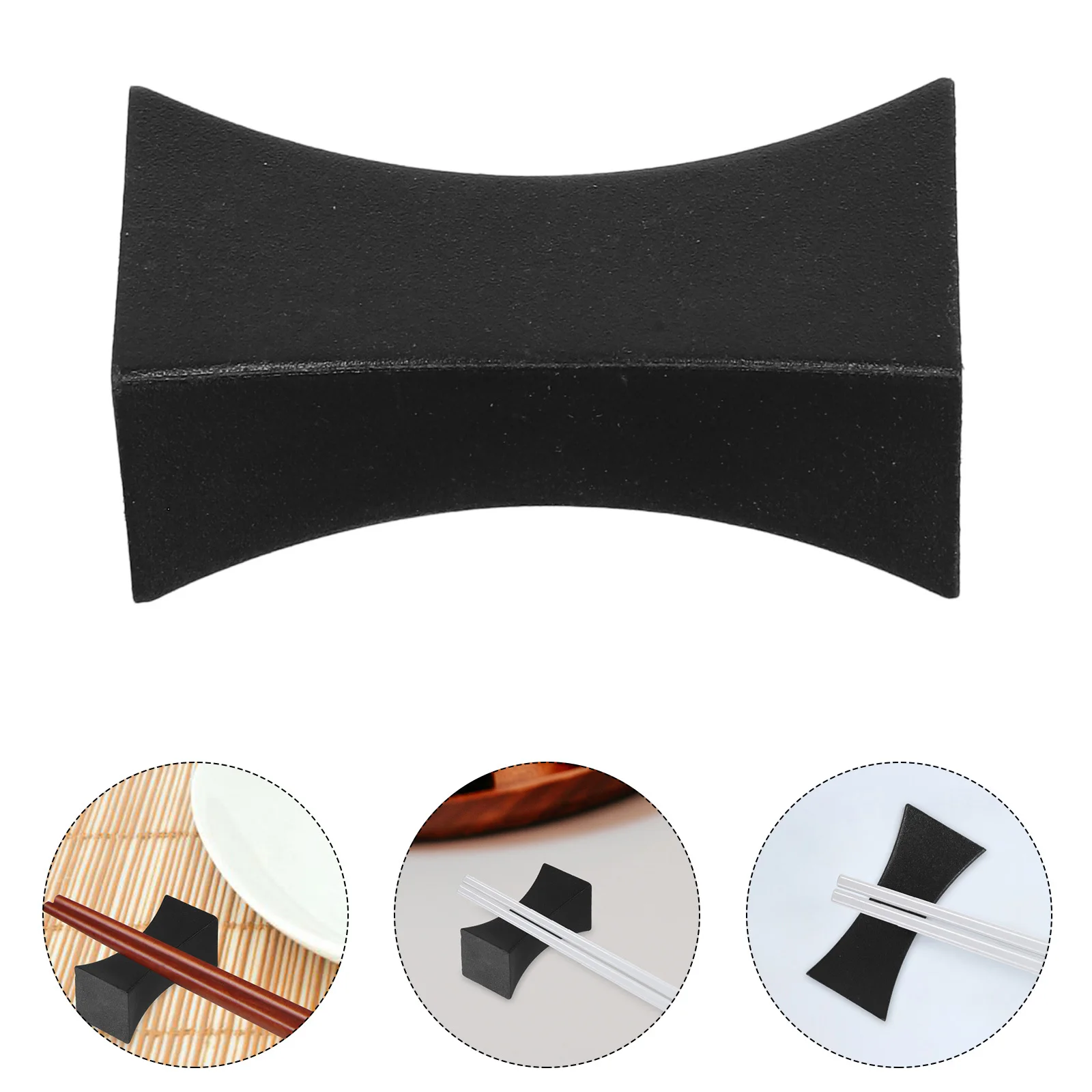 

5Pcs Chopstick Rest Holder Set Fiberglass Spoon Fork Stand Simple Cooking Rack for Hotel Home Dining Pillow Shape Design