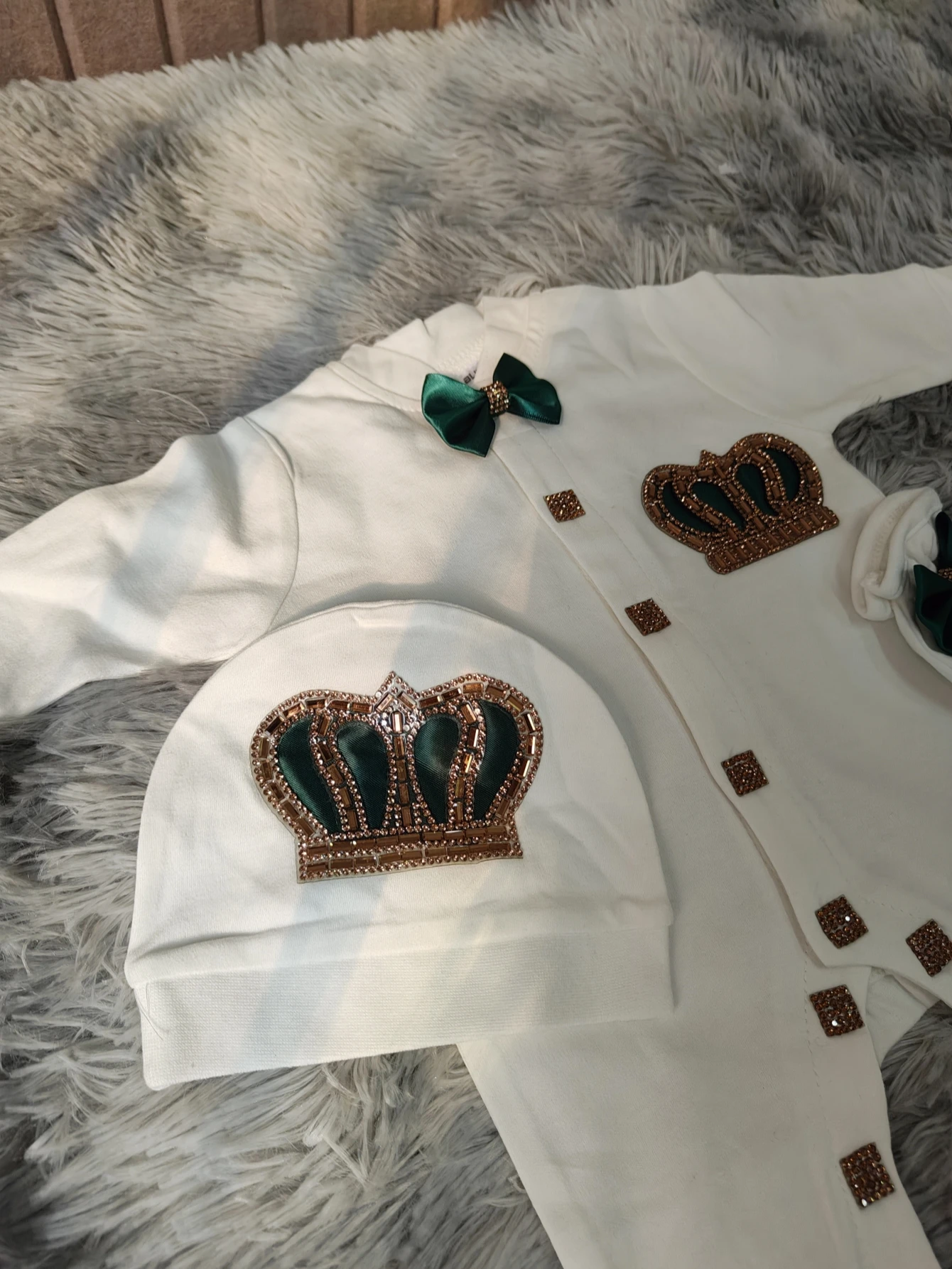 Zestaw: Perłowa Korona, Szmara – Baby Nursery Outfits recenzja i cena