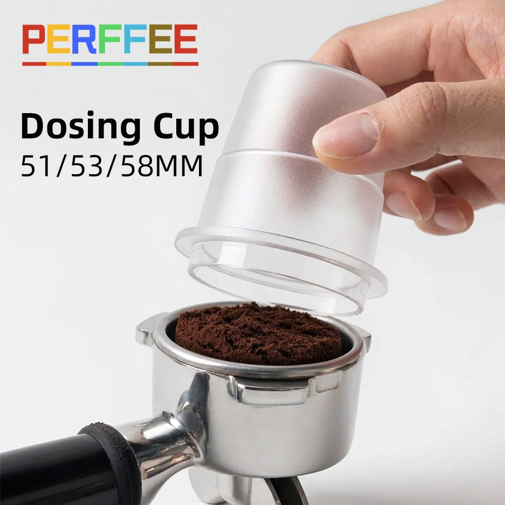 Coffee Dosing Cup Espresso Sniffing Mug Coffee Bean Measuring Cup PC Matte Dosing Cup 51/53/58MM Barista Tool Coffee Accessories