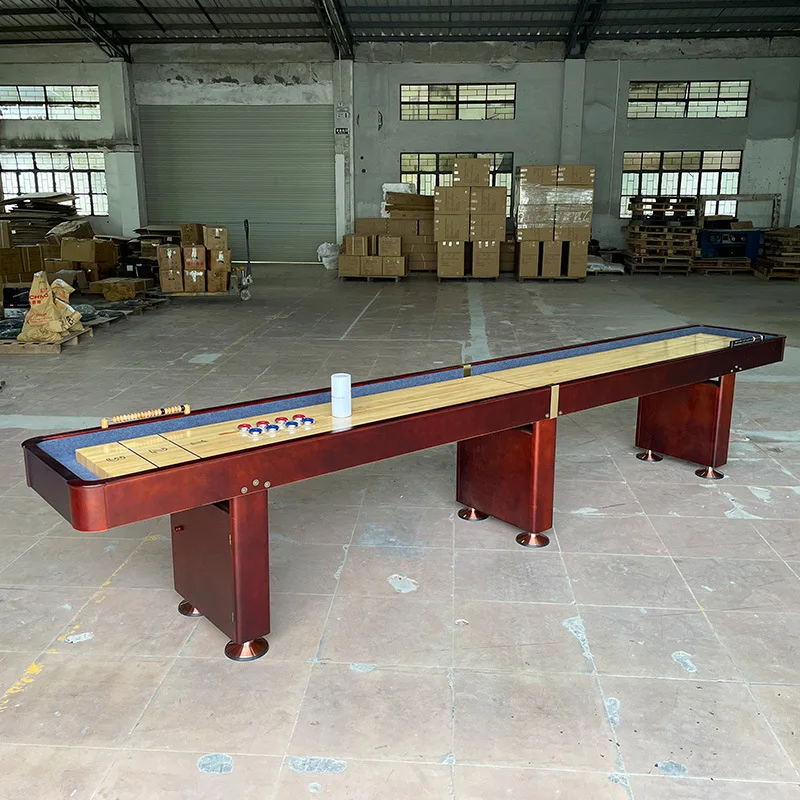 Professional 14-foot table, competition sand pot table, high-grade solid wood spray paint, maple slide baseplate
