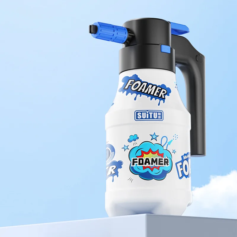 

1.5L Electric Foam Sprayer Car Wash Foam Generator 1800mAh Battery 1H Long Lasting Foam Gun for Vehicle Detailing Garden Outdoor
