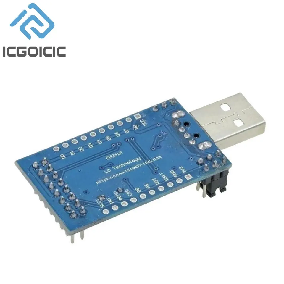 Программатор CH341A с USB на UART IIC SPI I2C, конвертер с параллельным портом, встроенный рабочий индикатор, Модуль платы лампы