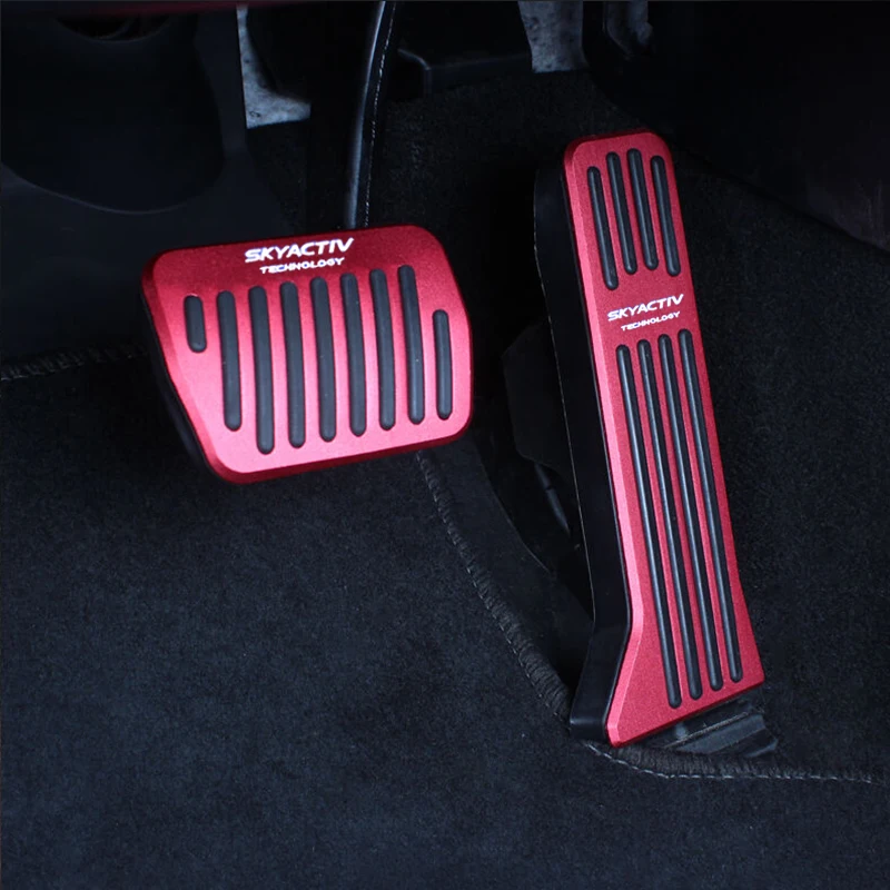Für Mazda 2 3 6 CX-5 CX5 CX5 CX3 CX8 CX9 2012 - 2018 2019 2020 2021 2022 2023 2024 Auto Fuß Kraftstoff Bremspedal Abdeckung Zubehör – Detail 1