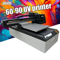 2023 New 3D Uv6090 Printing Machine 9060 Uv Flatbed Printer Varnish Uv Printer For Phone Case Metal Glass