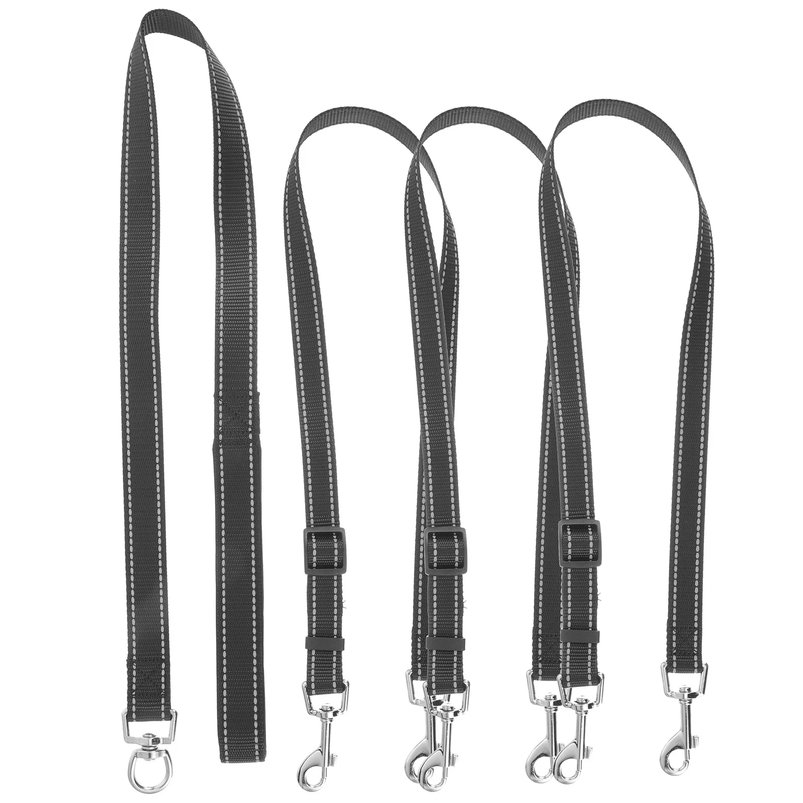 

Pcs 3 Way Dog Leash Reflective Heavy Duty Walking Lead For 3 Dogs Anti Tangle Rotating Buckle Soft Handle Pet Traction Rope