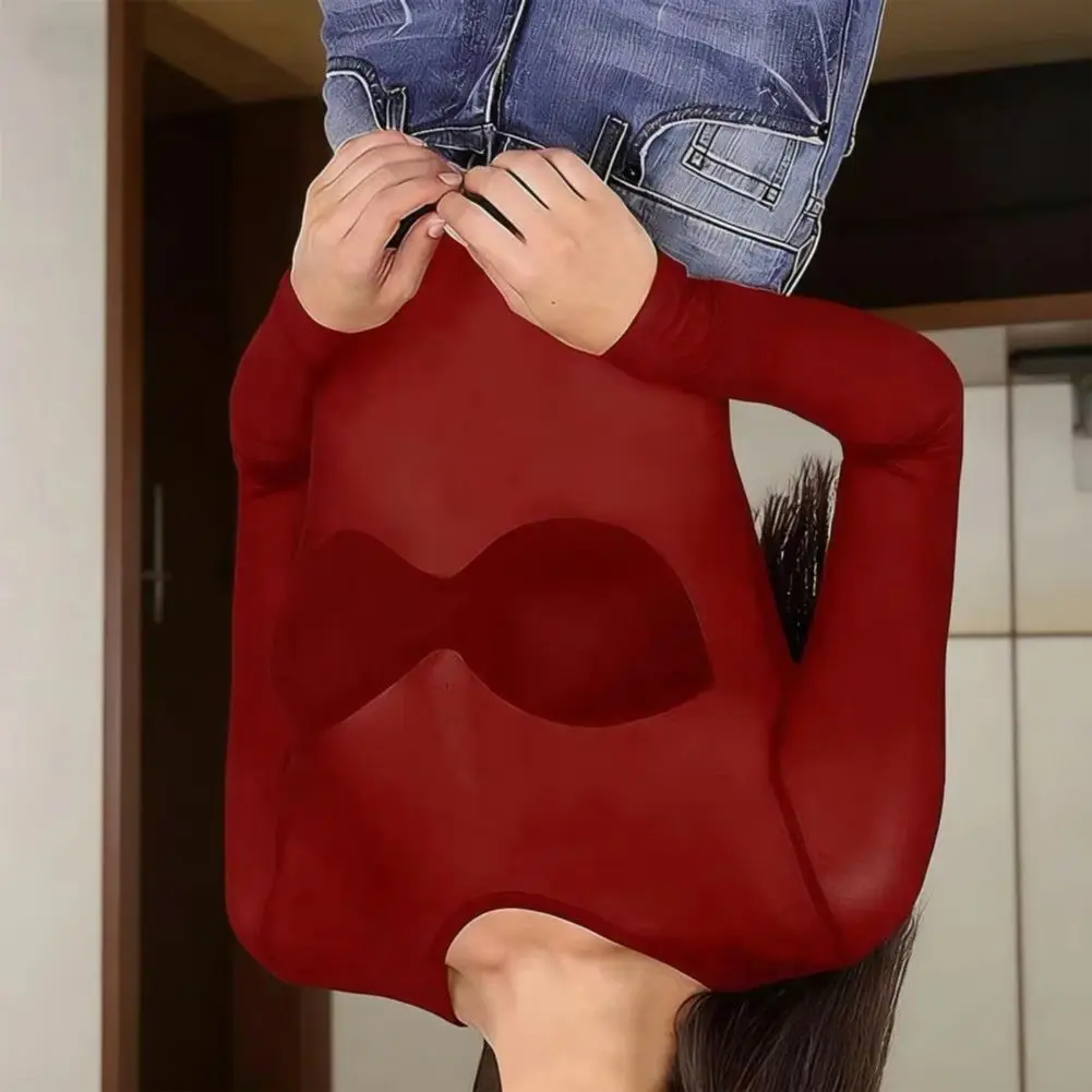 

Прозрачные футболки в стиле панк для клуба 2026: Горячая новинка весны-лета, женский сексуальный черный сетчатый топ с длинным рукавом, уличная одежда, прозрачная сетчатая блузка