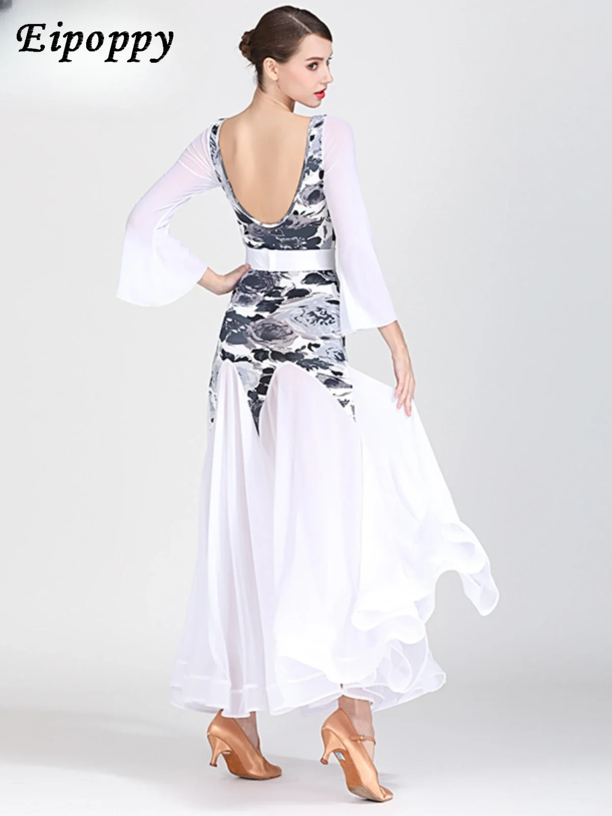 Langarm Tinte Malerei Erwachsenen modernen Tanz kleid moderne Tanz kleidung und Kleid