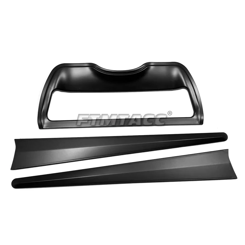 ABS Matte Black Trunk Trim Tail Gate Rear Door Handle Bowl Headlight Lamp Tank Cap Cover Fit For Mazda BT50 BT-50 2021 2022