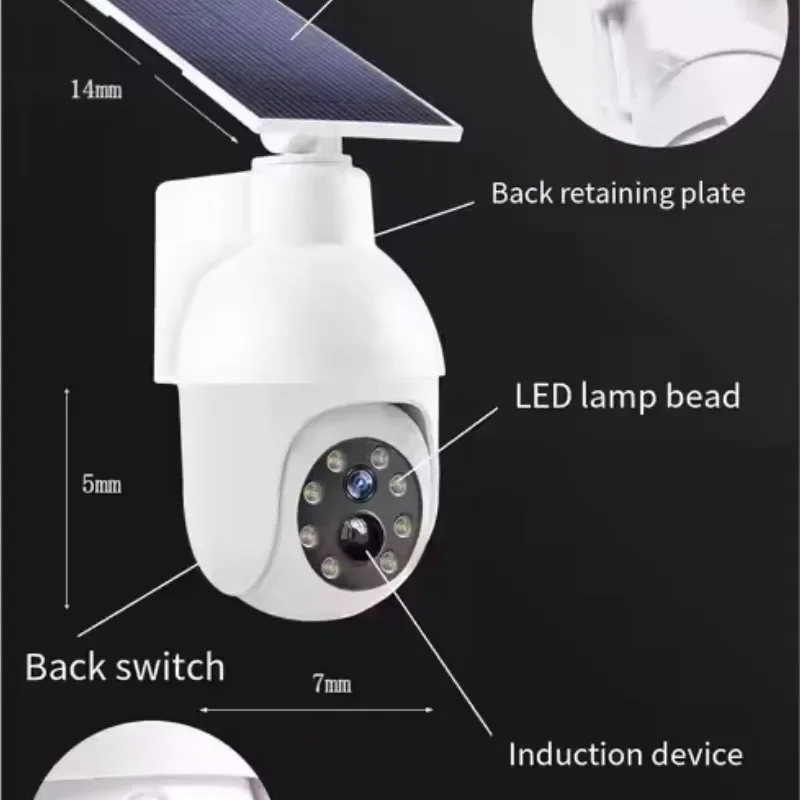 مصباح حائط LED يعمل بالطاقة الشمسية، مقلد لمراقبة ضوء الشارع مضاد للسرقة مع مستشعر حساس IP65 مصباح حديقة لتطبيق الطريق