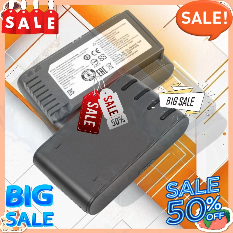 2.4Ah Vacuum Cleaner Battery VCA-SBTA60 for Samsung Jet60 Turbo Jet 75E Complete VS20B75ADR5 VS20B75ACR5 VS15A6031R5 VS15A6031R4