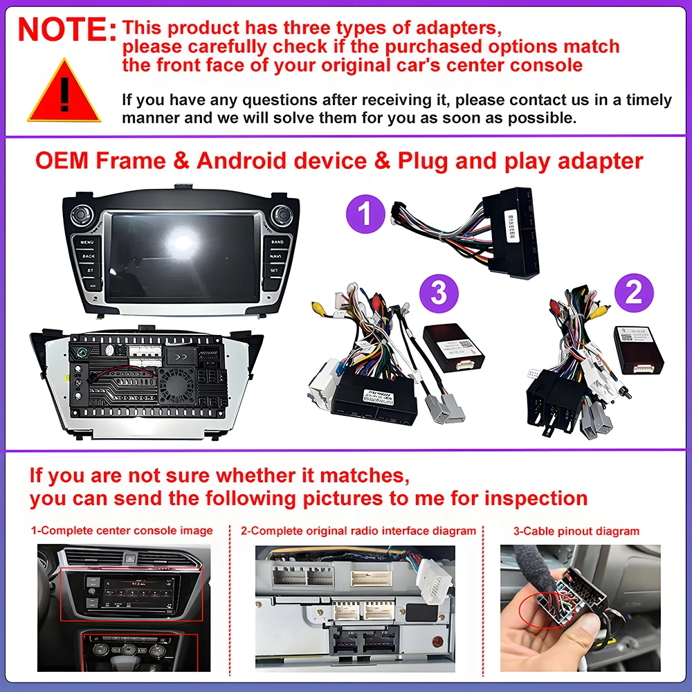 2K Incell Screen Android 16 CarPlay Car Radio For Hyundai Tucson 2 LM IX35 2009-2015 Multimedia Dash Cam Player Screen Dash Cam