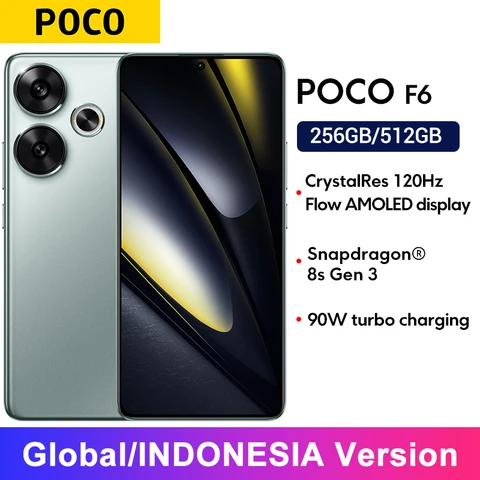 Смартфон POCO F6 5G с 120Гц AMOLED, 50МП камера, Snapdragon 8s Gen 3 — фото модели