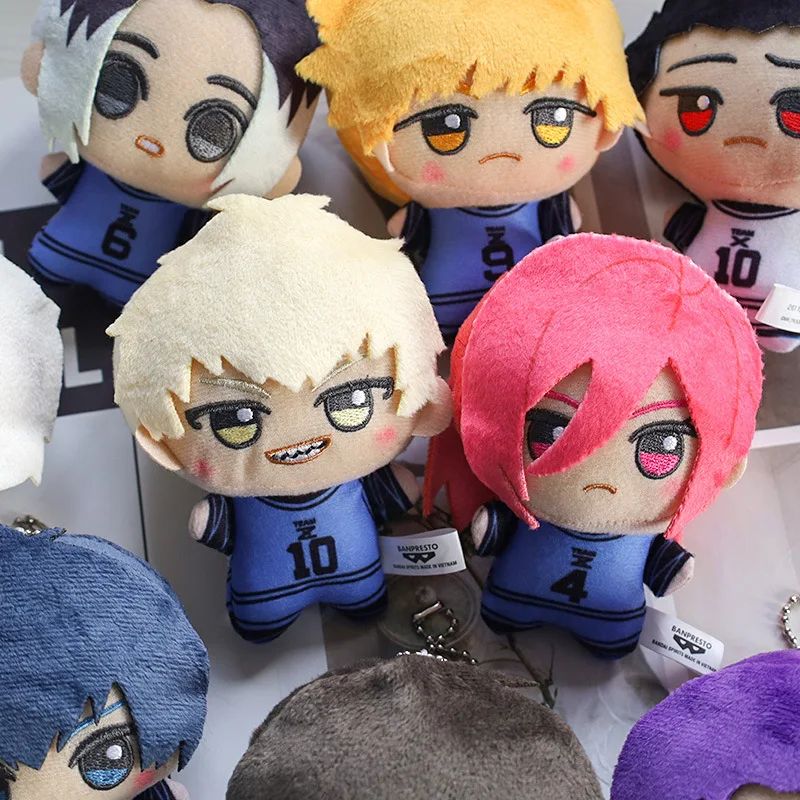 Spooky Soccer! Bluelock Plush Keychain - Cute Anime Football Striker Doll for Backpack/Purse Halloween Gift