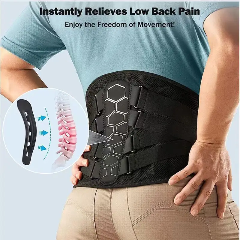 

Back Brace for Lower Back Pain, Sciatica, Herniated Disc, Scoliosis, Back Support Belt with Soft Pad, Lightweight Lumbar Support