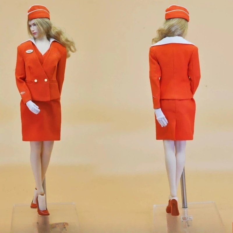 CUKE TOYS 1/6 Maßstab Verschiedene Stile Flugbegleiter-Uniform Cheongsam für 12'' Weibliche Actionfiguren Körperpuppen – Detail 3