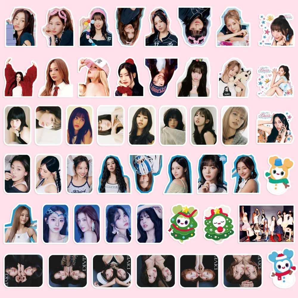 Neue 98PCS KPOP Pop Musik Gruppe Zweimal Thema Party STRATEGY Neue Album Skateboard Wasser Tasse Aufkleber Festival Geschenk