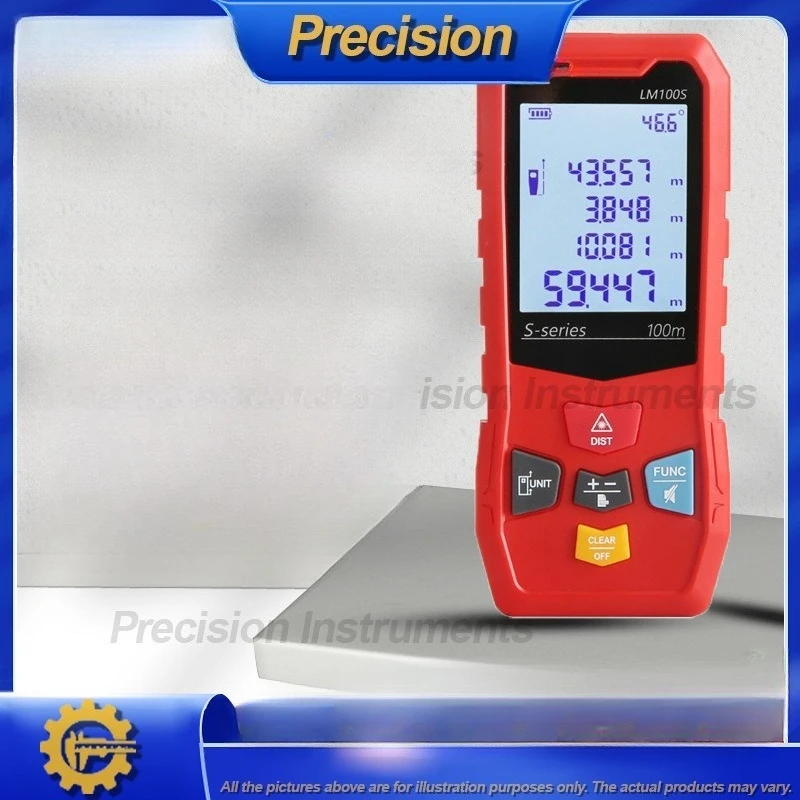 

2026 Лазерный дальномер, диапазон 40 м, инфракрасная цифровая измерительная лента для измерения и строительного инструмента в помещении