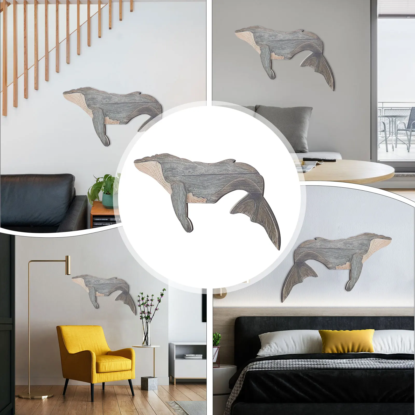 

1pc Whale Wall Decoration Acrylic Pendant Home Bedroom Living Room Ornament Ocean Themed Nautical Decor Unique Design for Family