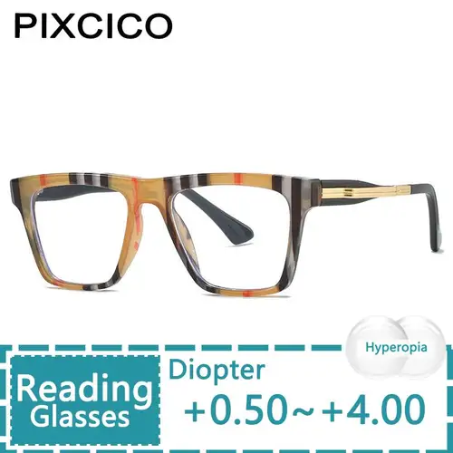 R55864 gafas de lectura personalizadas para mujer, marca de lujo, dioptrías + 1,00 + 2,00 + 3,00, lentes de resina asféricas transparentes resistentes a los arañazos