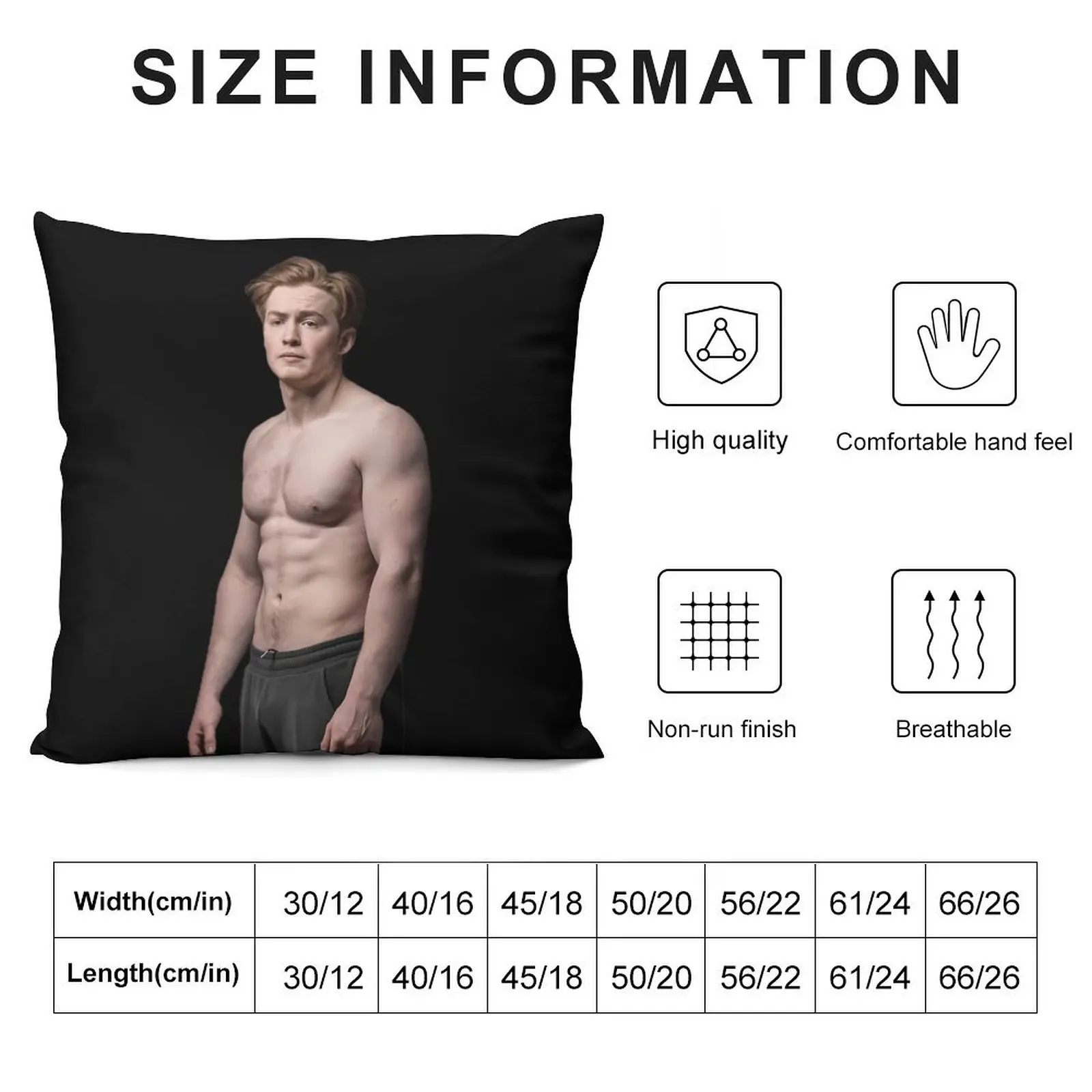 Kit Connor Shirtless Hot Throw Pillow Luxury Living Room Decorative Cushions pillow cover luxury pillow