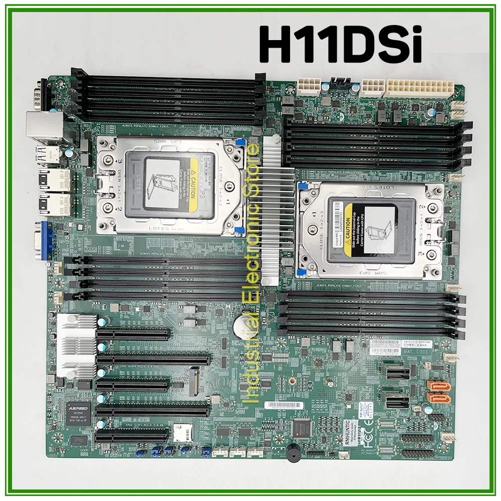 For Supermicro Motherboard Dual AMD EPYC 7001/7002 Series Processors ECC DDR4 H11DSi