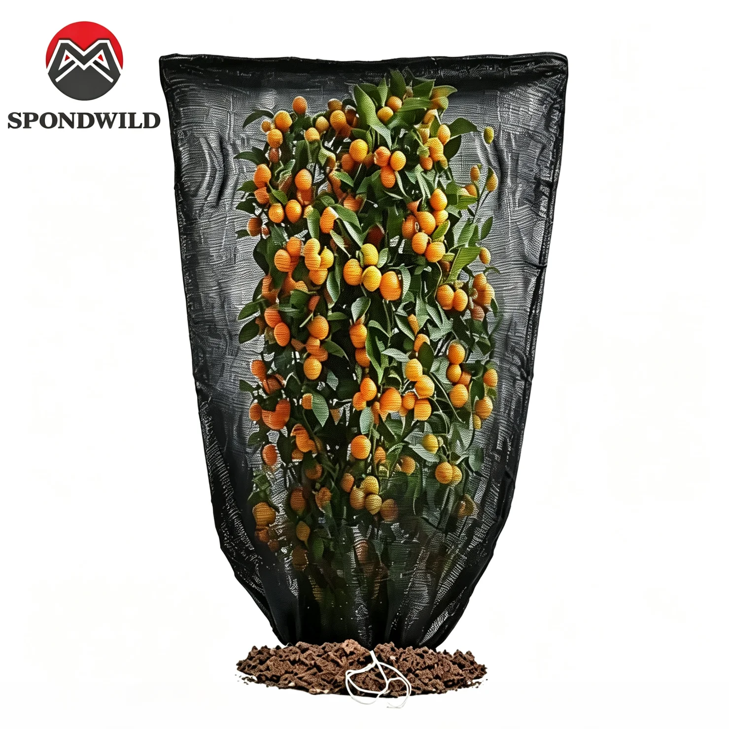 Black HDPE Sun Shade Cover for Plants 70 Mesh Garden UV Protection Drawstring Easy Installation Bird & Insect Barrier