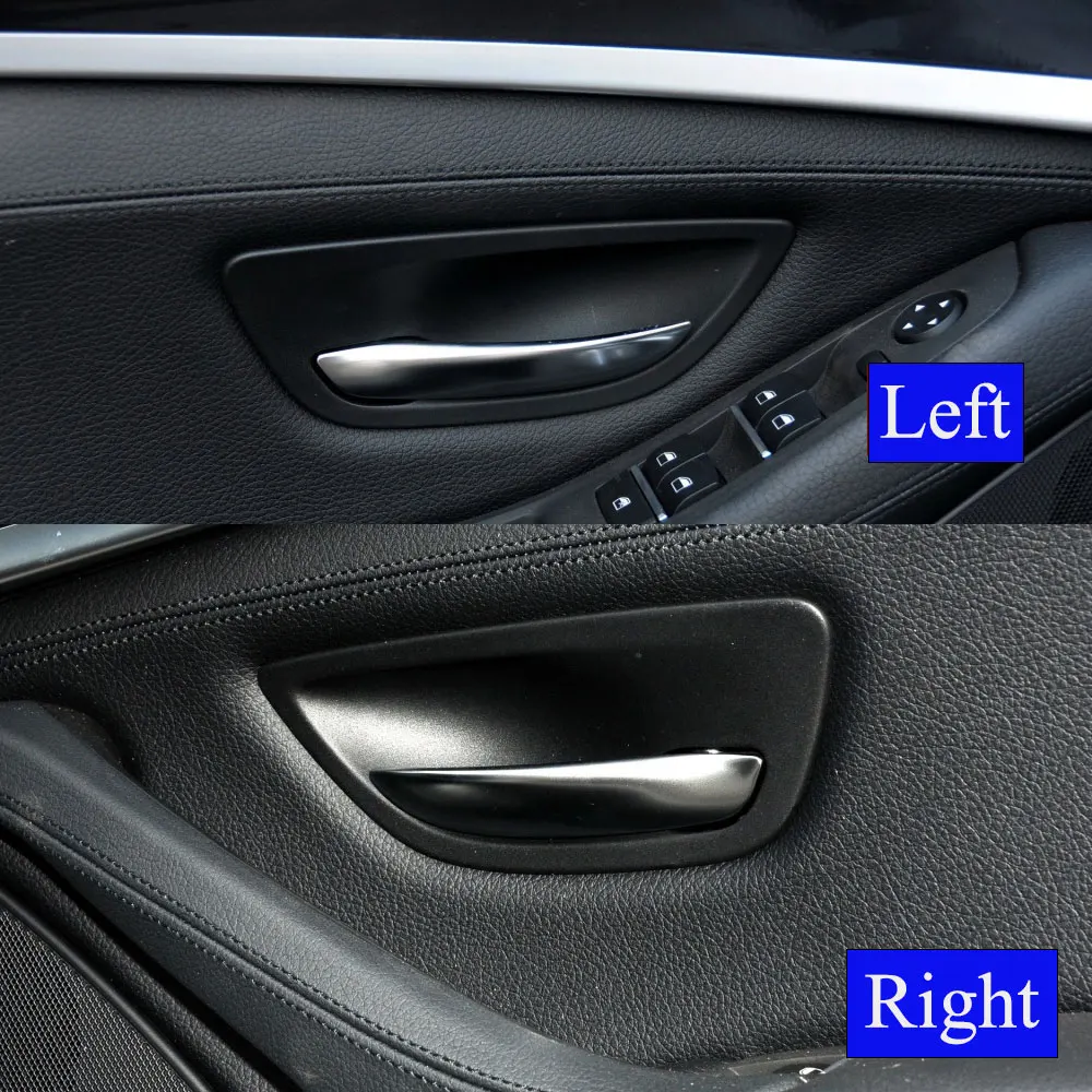 2PCS/4PCS Interior Left Right Door Opening Handle Bowl Cover Panel Trim For BMW 5 Series F10 F11 2010 2011 2012 2013 2014 2015