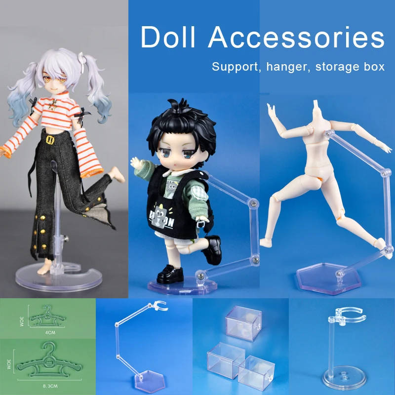 Doll Accessories ob11 ob22 Support for Obitsu11 P9 GSC YMY Body 1/12bjd Blythe 1/6 1/4 size Support hanger storage box