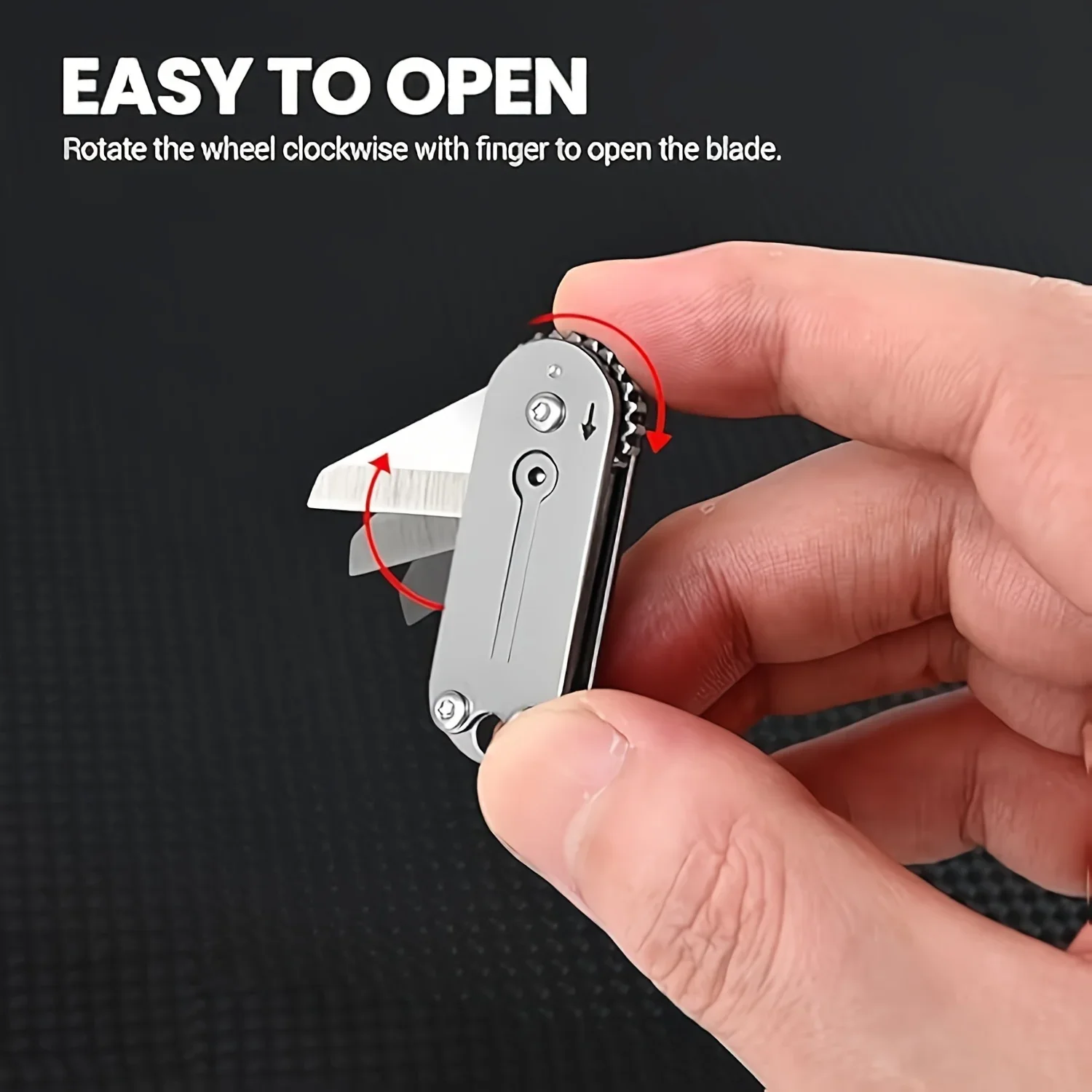 Compact Outdoor Camping Stainless Steel Mini Folding Knife, Portable Pocket Knife & Keychain Pendant, Unboxing & Parcel Opening