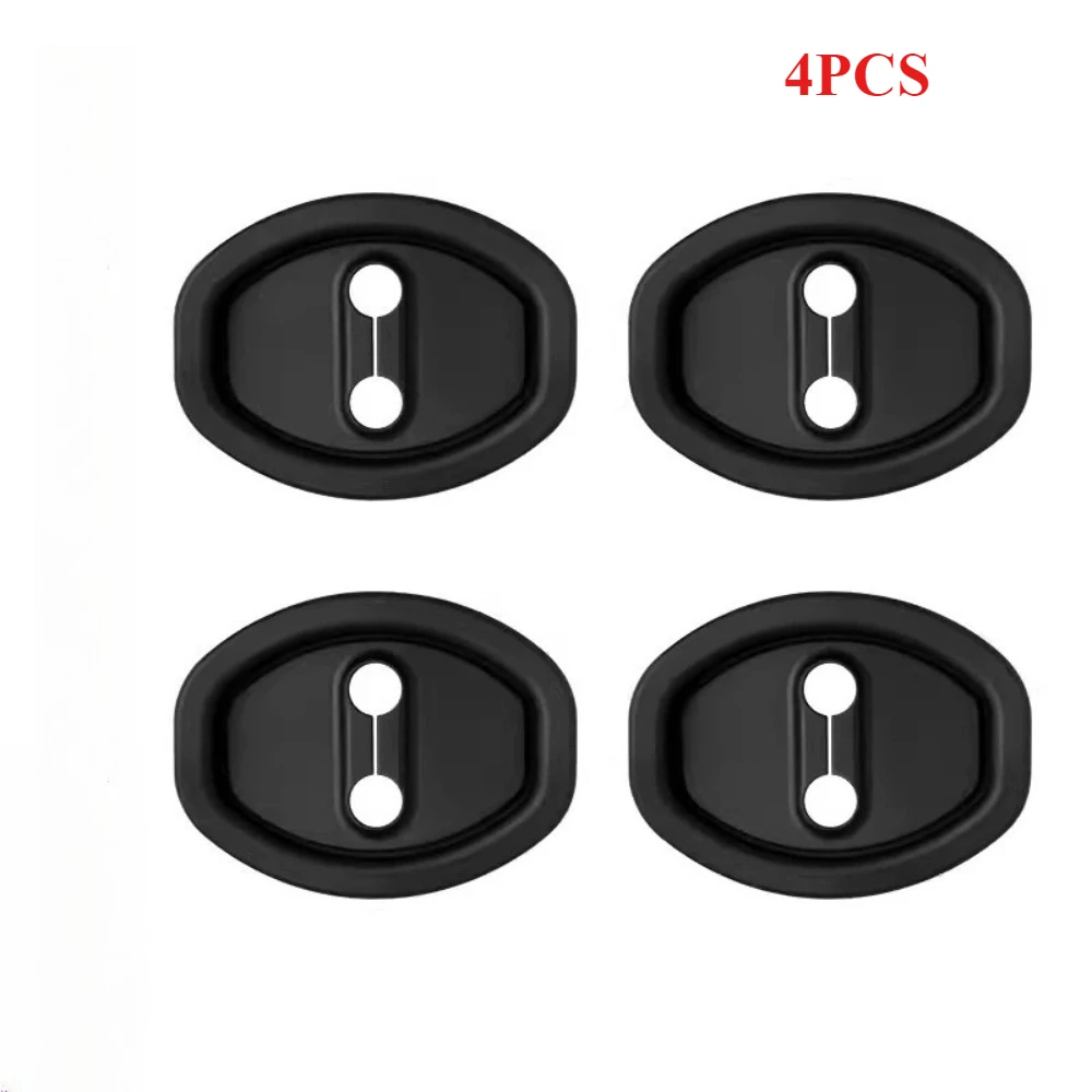 

4 шт., защитный стопор для автомобильных дверных замков, силиконовая амортизирующая подушка для дверей автомобиля, защитный чехол для предотвращения столкновений, бесшумные амортизаторы