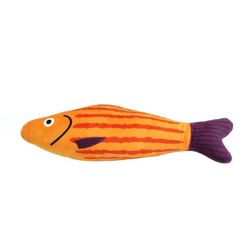 Cat Toy Catnip 3D Simulation Fish Goldfish Kitten Toys Pillowfish Interactive Sounding Cat Chew Bite Plush Toys Cat Supplies