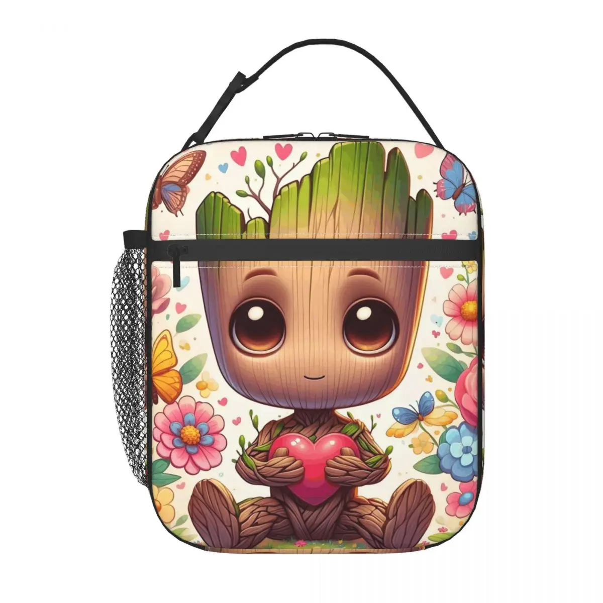 

Custom Groot Comic Insulated Lunch Bags for School Office Food Cartoons Resuable Thermal Cooler Lunch Box Women Kids