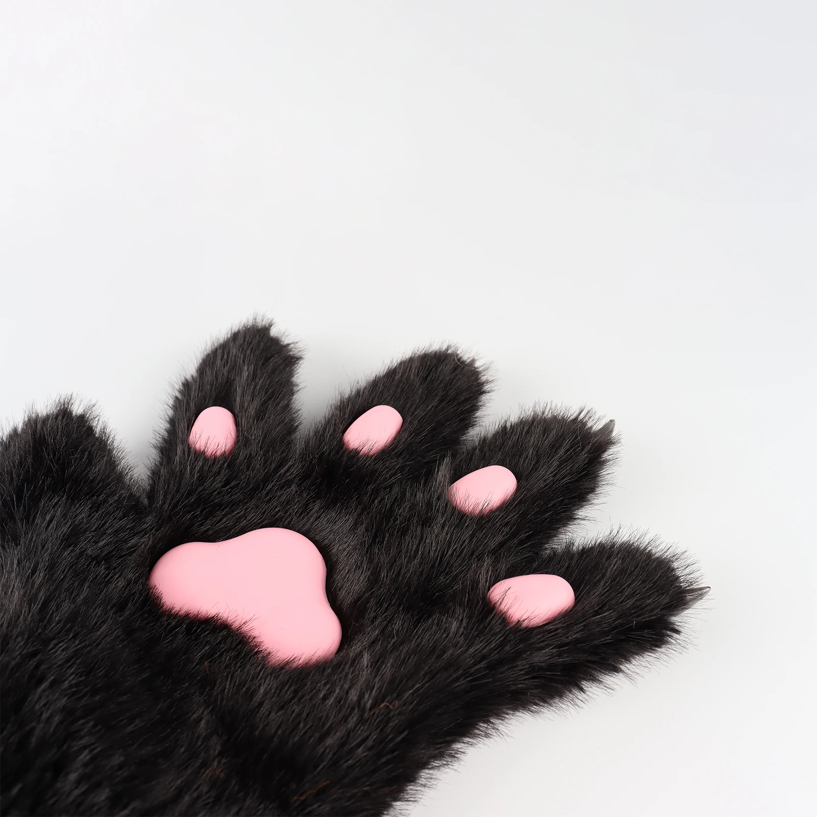 Halloween Cosplay Christmas Cosplay Props Cute Cartoon Animal Paw Plush Finger Gloves Kitten Fox Collection Warm and Practical